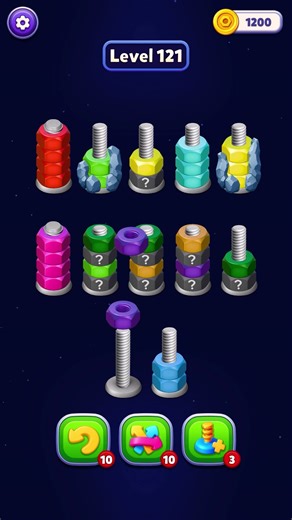 Nut Sort 3D | Level 121