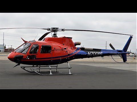 Airbus H125 / AS350 Start-Up & Takeoff - Ecureuil Squirrel | AStar Helicopter N700PE