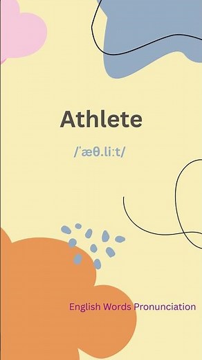 How to Pronounce Athlete | Pronunciation Guide