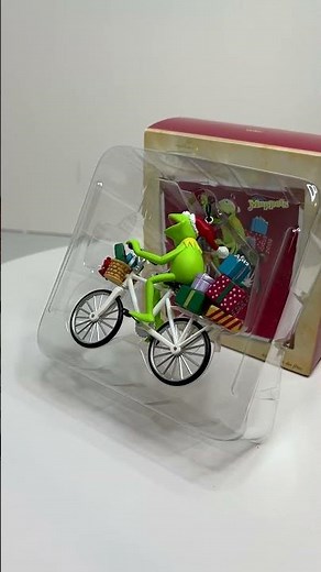 Pedal Power Kermit the Frog Muppets Bike Riding Hallmark Ornament available at treasuretique.com