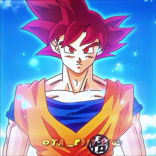 Goku achieves Super Saiyan God, a legendary transformation. 🔥⚡