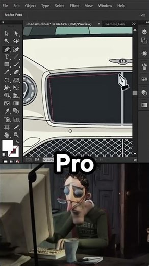 Beginner to Pro graphic design tips in Illustrator .#my #shorts #gdshimon #illustrator