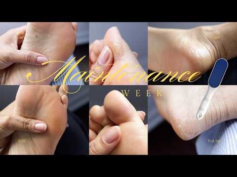 MAINTENANCE WEEK | manicure & trying the Viral Foot File 🦶💅