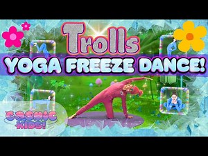 Trolls Freeze Dance! - Yoga Freeze Dance for Kids! | Cosmic Kids - Videos For Kids