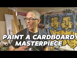 Paint a Masterpiece on Cardboard | Recycled DIY Art