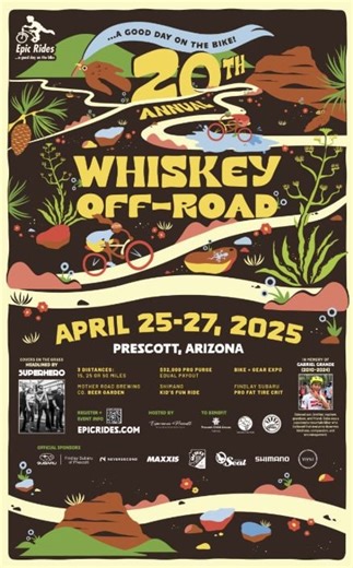 The 20th Annual Whiskey Off-Road Mountain Biking Event opens this Weekend, April 25-27th - Prescott eNews