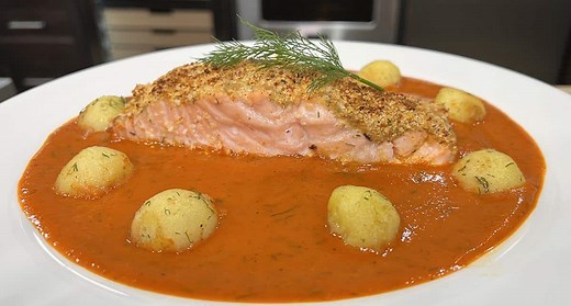 Baked Salmon Recipe With A Horseradish Crust | Delicious!