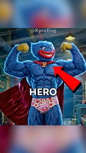 HUGGY WUGGY IS A HERO! 😱💙 #poppyplaytime