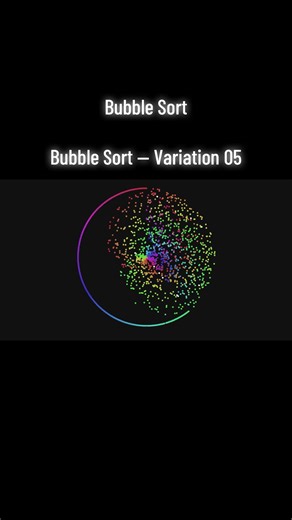 Exploring 25 structural variations of Bubble Sort. #algorithms #satisfyingvideo #computerscience #sort #fyp