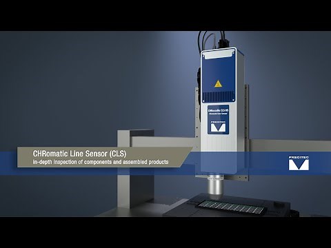 CHRomatic Line Sensor CLS fast non contact inline inspection up to 1µm.