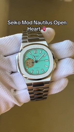 Seiko Mod Nautilus Open Heart - Unveiling Custom Timepieces