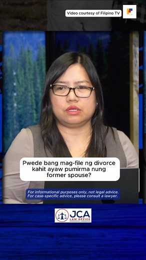126K views · 1.5K reactions | You can still apply for divorce even if your former spouse isn’t cooperative or doesn’t want to sign anything. What matters is that the divorce documents are properly served to him. Once he’s served, the case can move forward. #FamilyLaw #Divorce #FilipinoInCanada | JCA Law Office Professional Corporation | Facebook