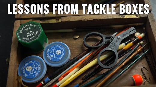 Exploring a vintage tackle box and its fishing wisdom