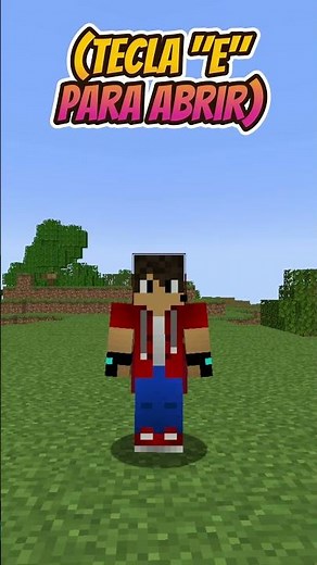 ⛏️⚒️ HOW TO OPEN THE INVENTORY IN MINECRAFT 🎒📦 #shorts