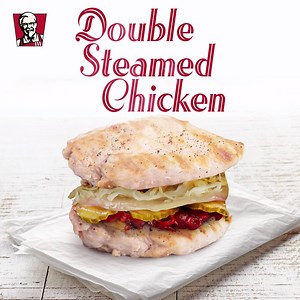 103K views · 1.3K reactions | A new way to enjoy an all-time favourite: two steamed chicken fillets, filled with sauerkraut coleslaw, spicy pickled cucumber and sambal honey sauce! Keep an eye out for it… | KFC | Facebook