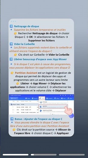 Nettoyer & étendre : quand le disque C est plein sous Windows