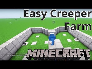 Minecraft: Easy Creeper Farm