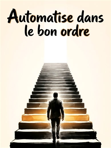 Avant d'automatiser ton marketing, occupes toi de la base de ta business. Prends des décisions intelligentes qui vont avoir une valeur immédiate. Le marketing c'est l'addition FINALE dans l'équation. Pas le point de départ.