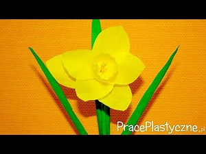 How to make a daffodil out of tissue paper? | Spring flowers out of tissue paper | Spring craft