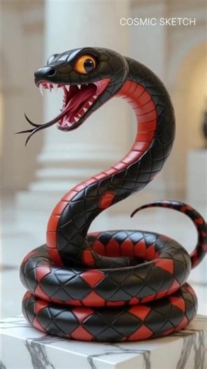 Different Types of 3D Cartoon Snakes ।#shorts #cartoon #snake