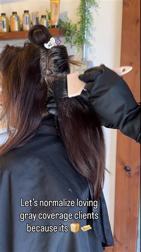 Mackenzie || Kansas City Hair Stylist & Extension Artist on Instagram: "Being trained as a color specialist I love my Blondes & Dimensional Services. But what’s really underrated in the days of social media is gray coverage clients. You see them every 4 weeks. They book out religiously and let’s face it, a gray retouch application takes a third of the time as a foil application. If you’re in the KC area and looking for a color specialist who also loves a color retouch. I’m your girl. Booking inf