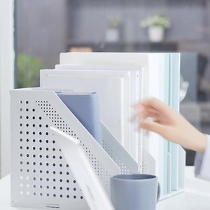 Watch Deli Magazine File Holder, Collapsible Desk File Organizer for Office Organization and Storage on Amazon Live