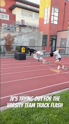 JV's trying out for the Varsity team Track Flash #trending #viral