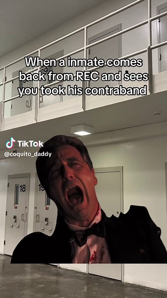 Funny Moment for Correctional Officers with Inmate