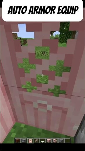 Auto Armor Equip Minecraft #shorts #minecraft #gaming #caketraining