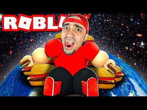 محاكي الاكل : صرت اكبر شخص بالعالم في روبلوكس - Roblox !!