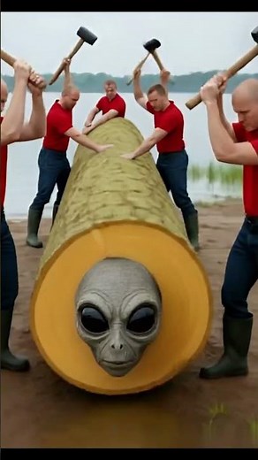 "Alien Found Inside Giant Tree | Shocking Discovery! #ai #animals #allen