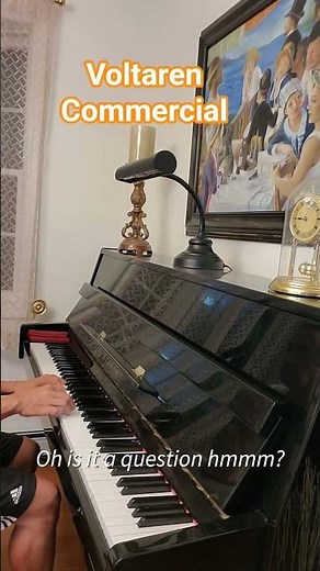 Rare clip of Voltaren commercial piano version