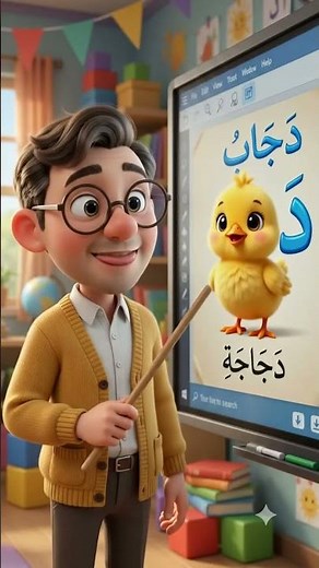 تعلم حرف الدال (د) بطريقة ممتعة للأطفال مع شخصيات كرتونية رائعة | تعليم الحروف العربية #shorts