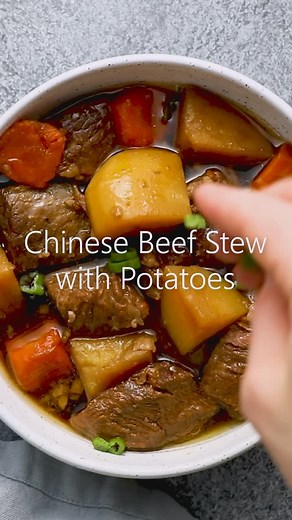 Maggie Zhu | Chinese beef stew features beef braised in a rich, savory broth with potatoes and carrots until super tender and flavorful. An easy... | Instagram