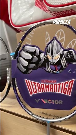 Victor x Ultraman rackets, made to be played