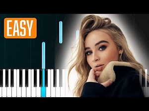 Sabrina Carpenter - Paris 100% EASY PIANO TUTORIAL