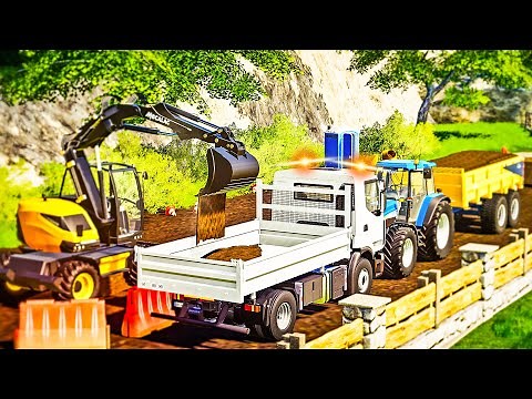 CREUSER UNE TRANCHÉE AVEC CES MAGNIFIQUES MODS TRAVAUX PUBLICS (Farming Simulator 19)