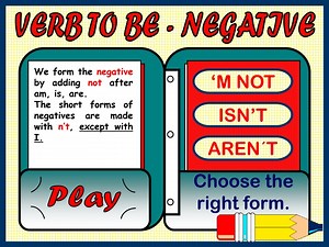 VERB TO BE - NEGATIVE - SlideServe