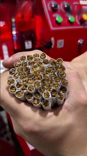 🚬 High-Speed Cigarette Tobacco Filling & Packing Machine in Action! #Shorts