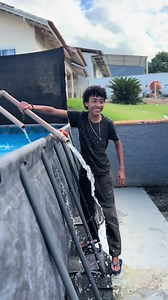 First try 😅 #fy | filling up a pool with a water bottle