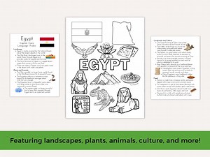 Africa Unit Study With Coloring Pages for Homeschool and Teachers African Geography Unit 60 Pages - Etsy
