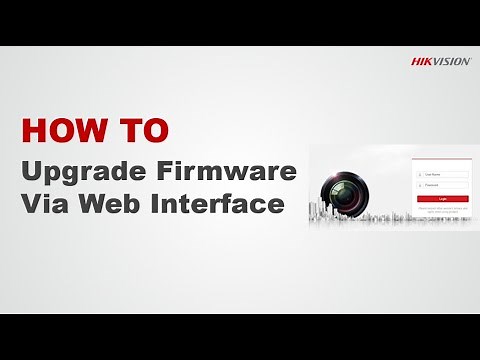 How to upgrade firmware on web