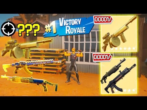 *MYTHIC* Midas' Gilded Eye Drum Gun + Meowscle's Rifle *RELOAD* Gameplay (Fortnite Chapter 6 K & M)