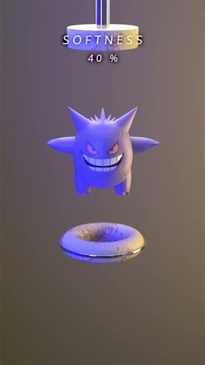 0% to 100% gengar VS press machin! softbody simulation test in houdini!
