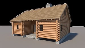 5 Bedroom Log Cabin With Loft DIY Plans - Cottage 1365 sq/ft - Build Your Own