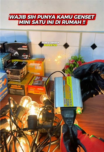 Power inverter 220 watt 12 volt ! #powerinverter220watt #inverter220watt #gensetmini #inverterlistrik
