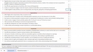 ADHD Symptom Assessment Spreadsheet Adult Attention Screening Inattention Hyperactivity Impulsivity Tracker Charts Clinical Template Tool - Etsy