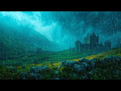 Severe Insomnia? Sleep in 3 Minutes 🌧️ Forest Rain & Thunder Therapy