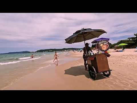 🇧🇷 Vídeo 4K Ultra HD: Tropical Island Summer - Bikini Beach Walk - Brazil
