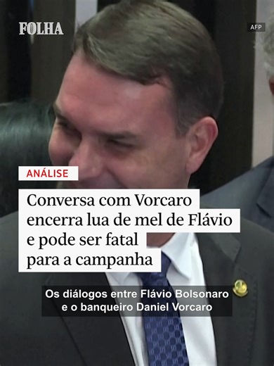 ANÁLISE | Os diálogos entre Flávio Bolsonaro e o banqueiro Daniel Vorcaro, revelados pelo site Intercept Brasil, jogaram a campanha do senador em uma crise que pode ser fatal. 📲Leia mais na #Folha: folha.com/painel 📝🎦Fábio Zanini #análise #painel #videosdafolha #tiktoknotícias #notíciasem1minuto #fy #fyp #notícias #fláviobolsonaro #master #casomaster #vorcaro #eleições #bancomaster